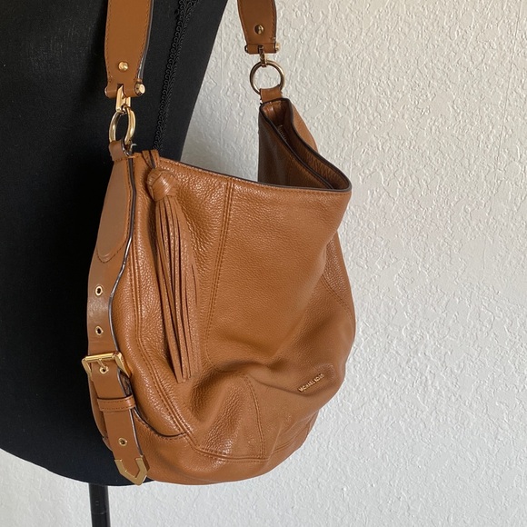 Michael Kors Tan Leather Hobo Bag - Picture 10 of 10